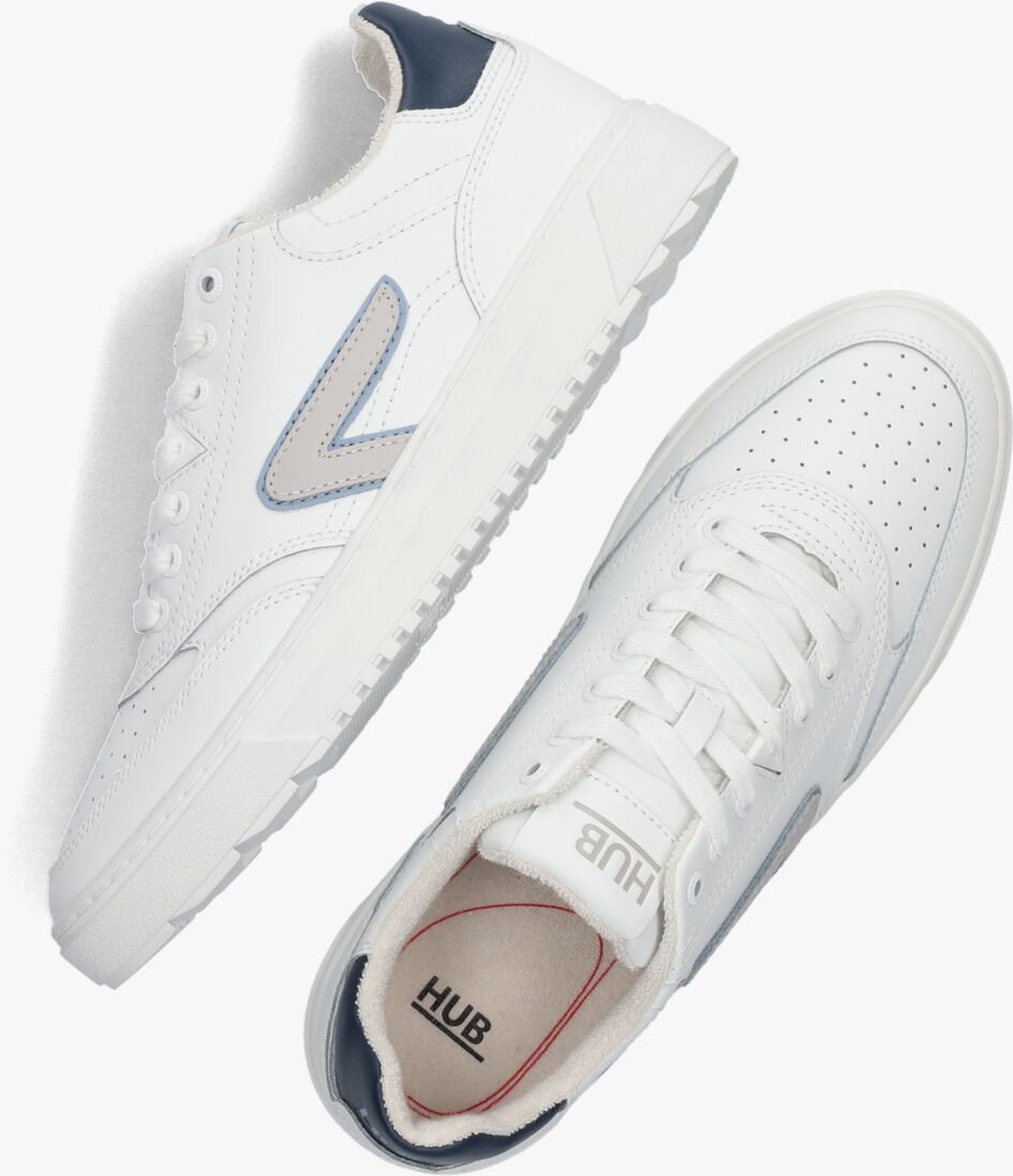 HUB witte hub lage sneakers duke