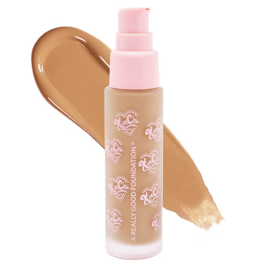 KimChi Chic A Really Good Foundation 121MD Medium To Tank Skin With Warm Undertones 30ml