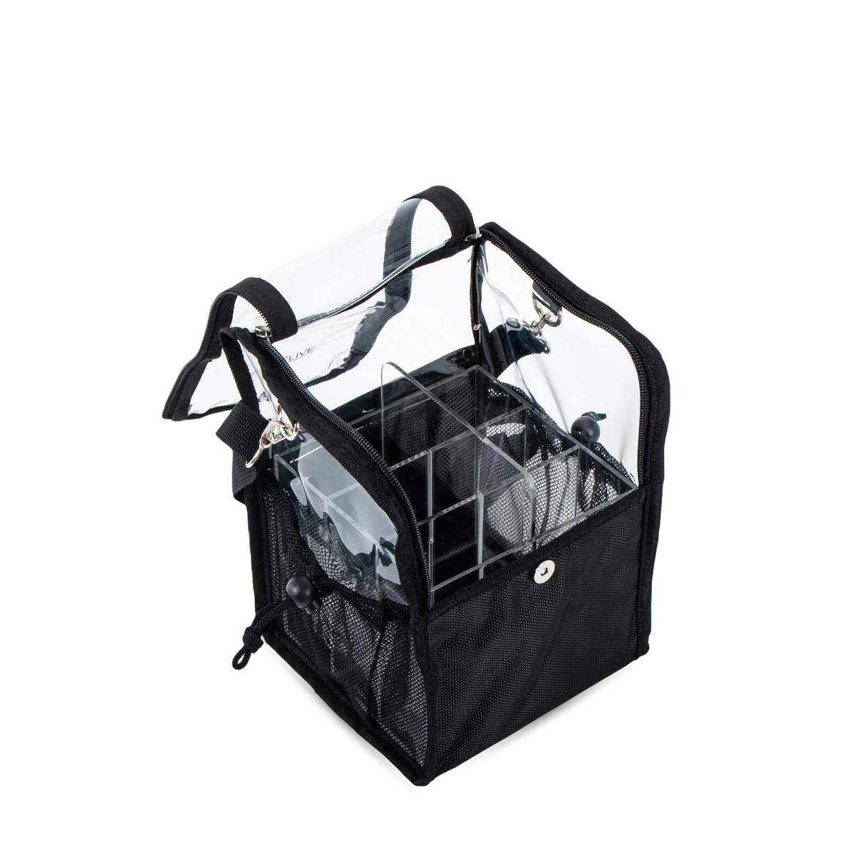 Sac Transparent et Noir avec Compartiments BRUXELLES