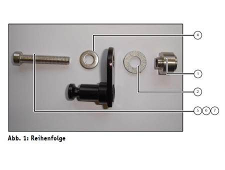 ADAPTER-PLATTER R&M für Veloanhänger  black