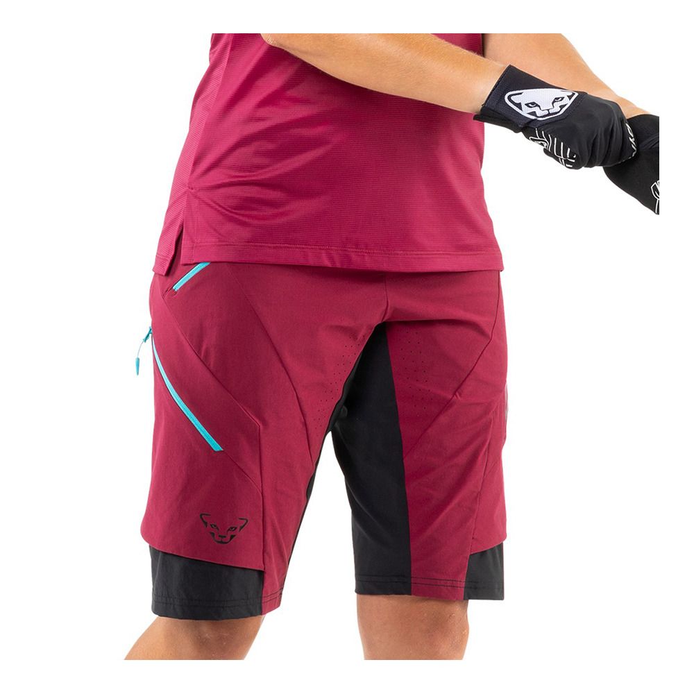 Dynafit RIDE DYNASTRETCH - Short Femme beet red/0910