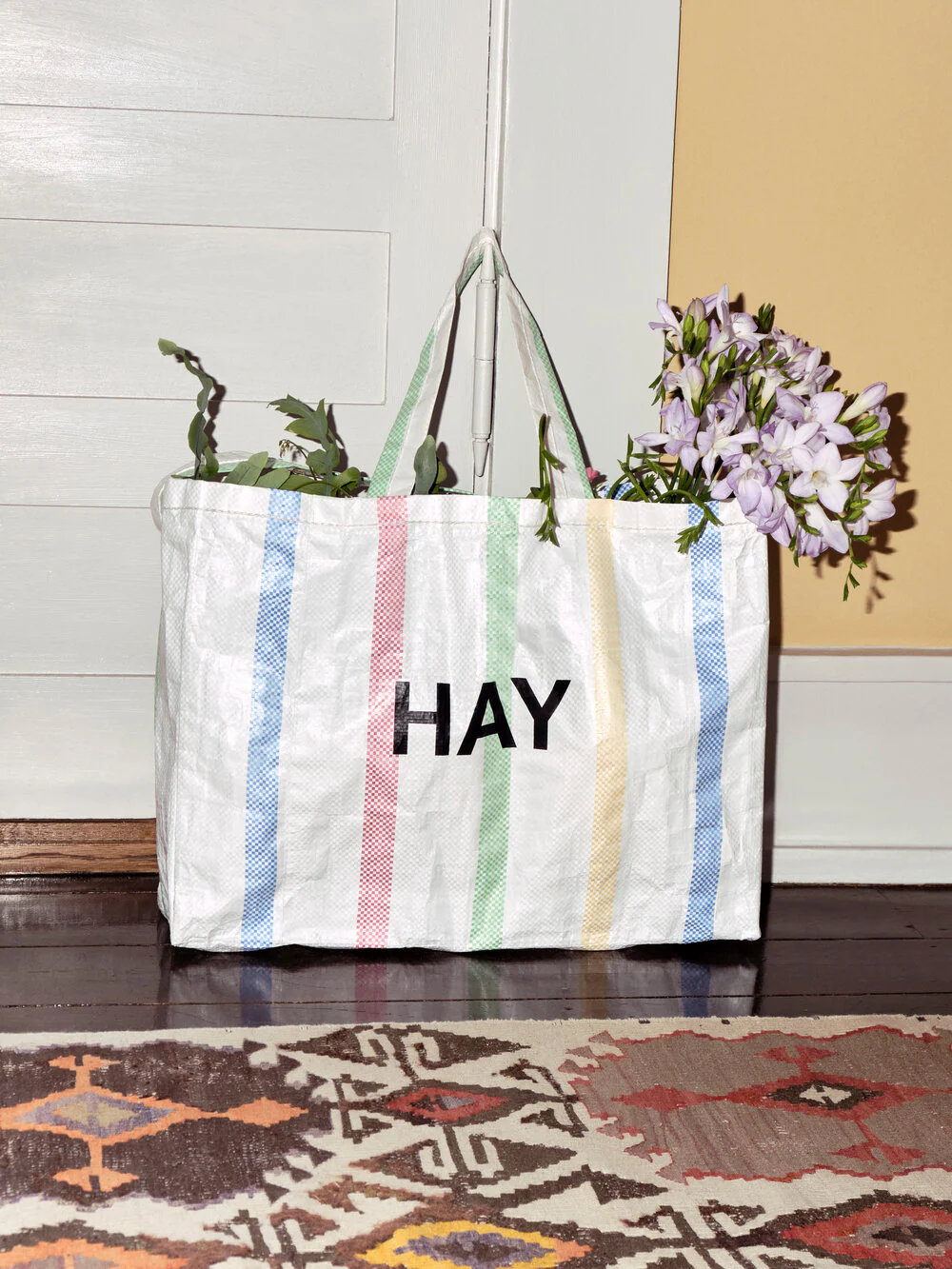 HAY  Candy Stripe Shopper, Medium - Multi