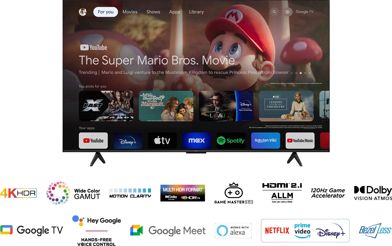 TCL 55P71B TV LED