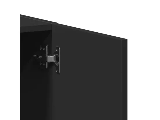 Armoire de classement noir 60x32x77,5 cm bois d'ingénierie