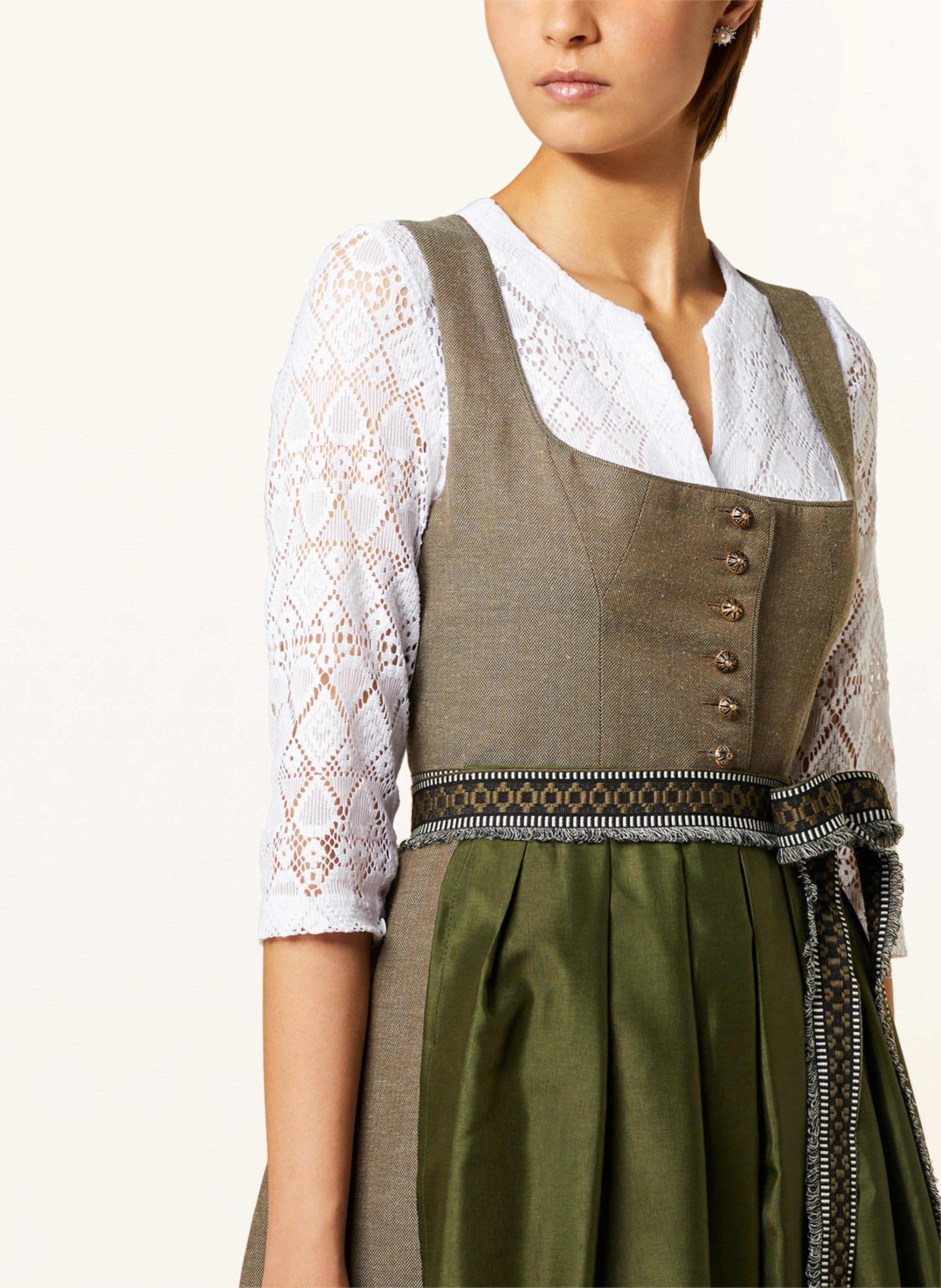 WALDORFF Dirndlbluse mit 3/4-Arm