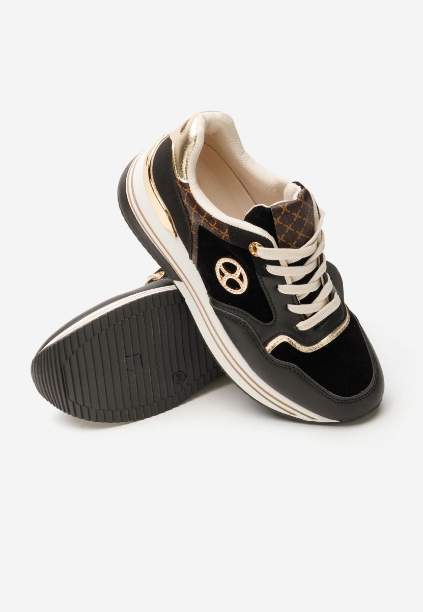 Baskets pour femme noirs Suzanna