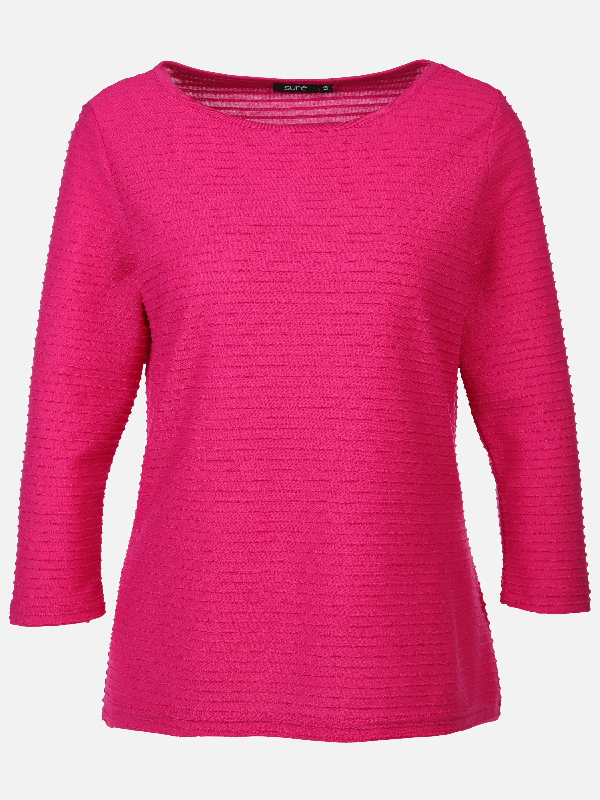 Damen Strukturshirt mit 3/4 Ärmel
