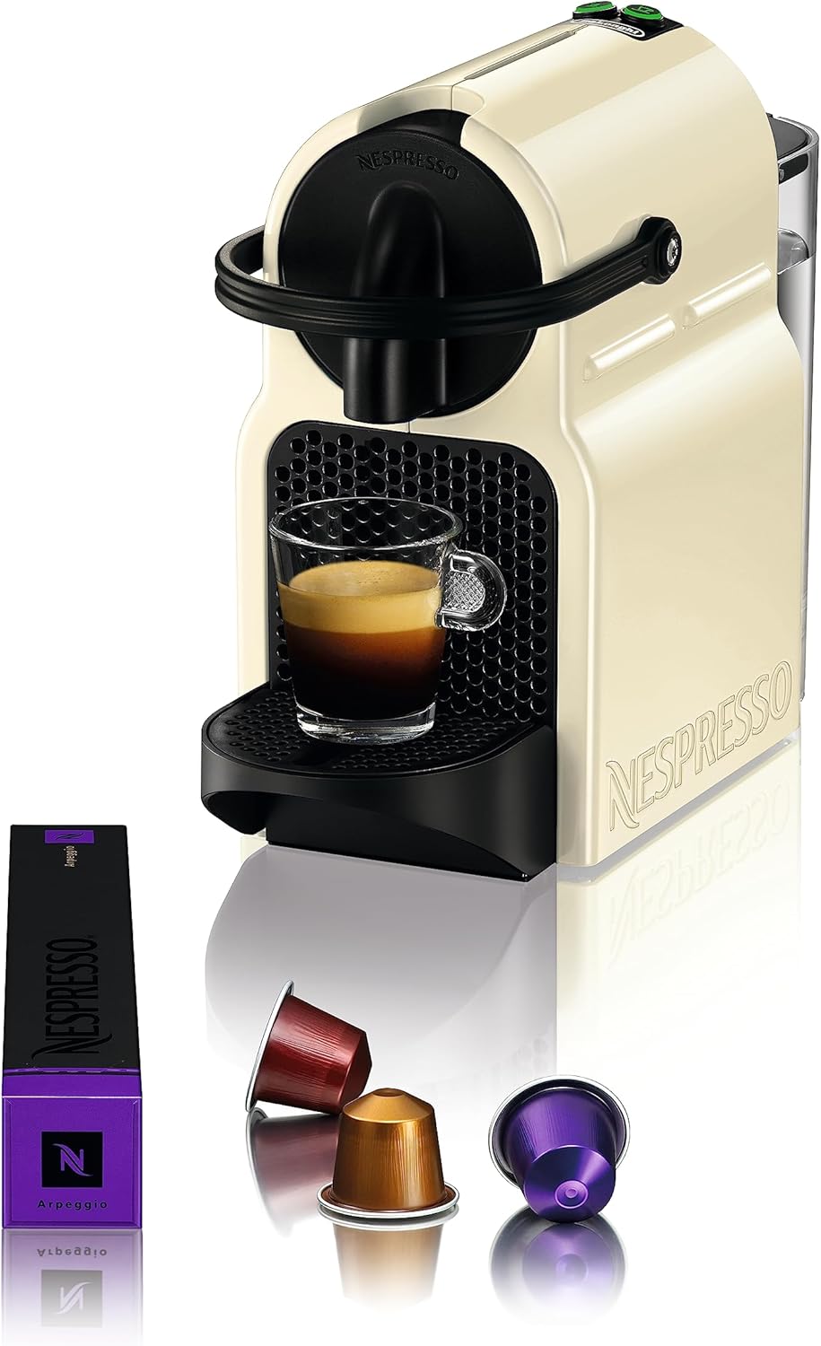 De’Longhi 203550 Inissia Cafetière à Capsules Nespresso, Crème