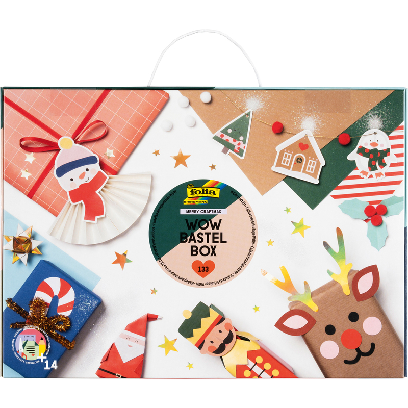 Folia Bastel-Box Wow, MERRY CRAFTMAS, bunt