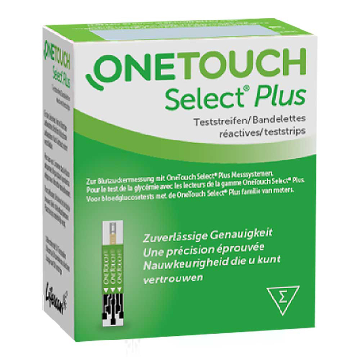One Touch Select Plus Blutzucker Teststreifen, 100 St