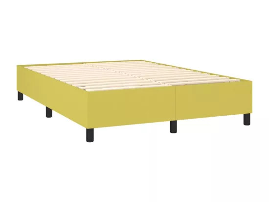 Sommier tapissier Vert 140x200 cm Tissu