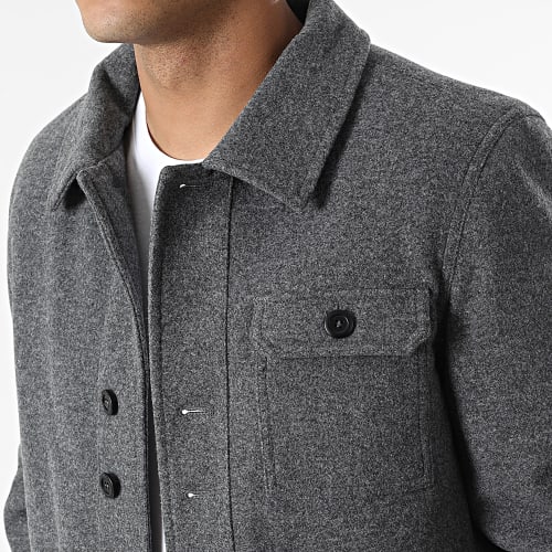 Surchemise 10045858 Gris Anthracite Chiné