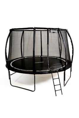Pinepeak Lantern Trampoline inkl. Sikkerhetsnett 366 cm, Svart