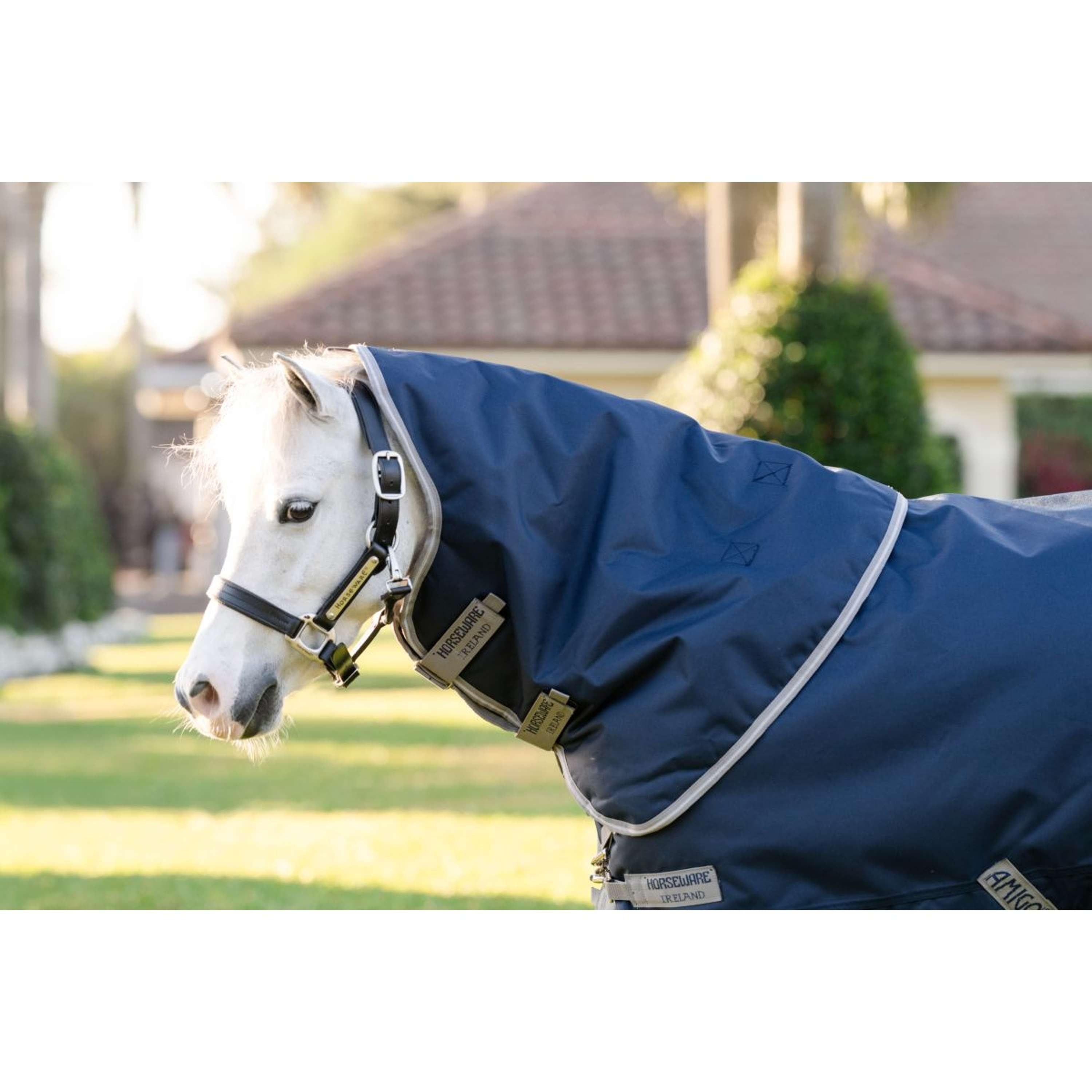 Amigo Turnout 1200D Plus Pony 0g Navy/Titanium Grey/Silver