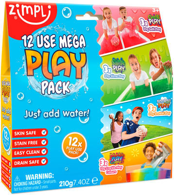 Zimpli Kids Mega Play Lekesett 12-Pakk