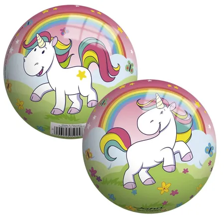 John Vinyl-Spielball Einhorn, 13 cm, 1 Stück, 2-fach sortiert