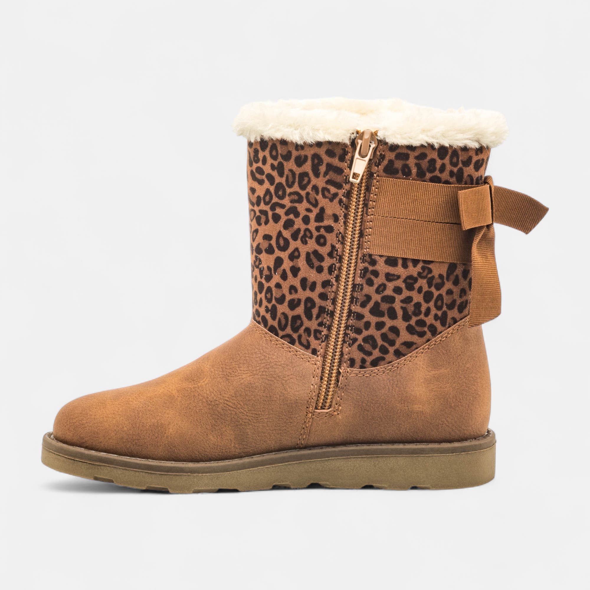 Bottes Fille cognac