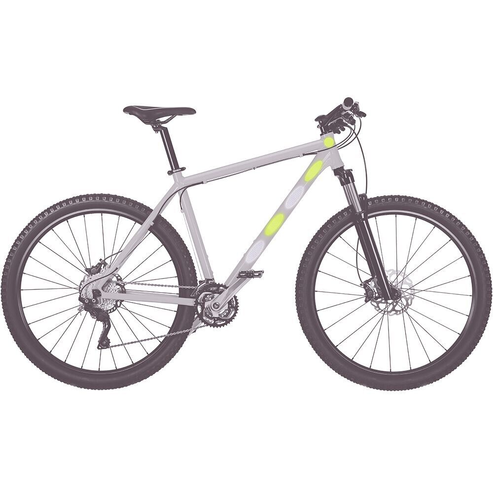 Lot de 36 autocollants réfléchissants blanc et jaune