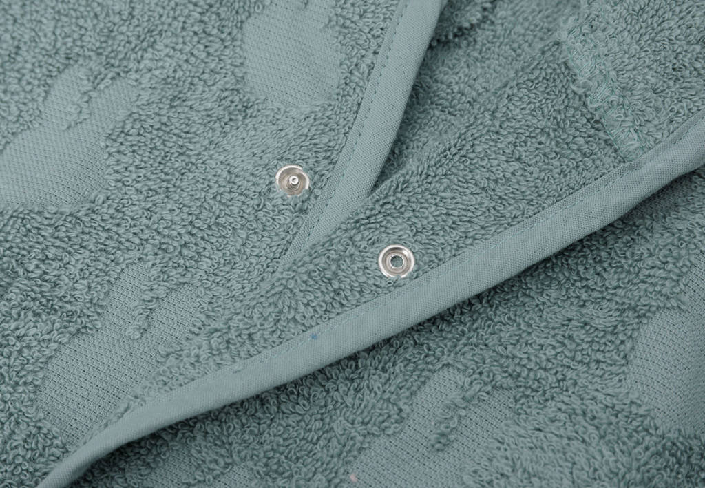 Jollein badstof badjas Miffy Jacquard Sea Green