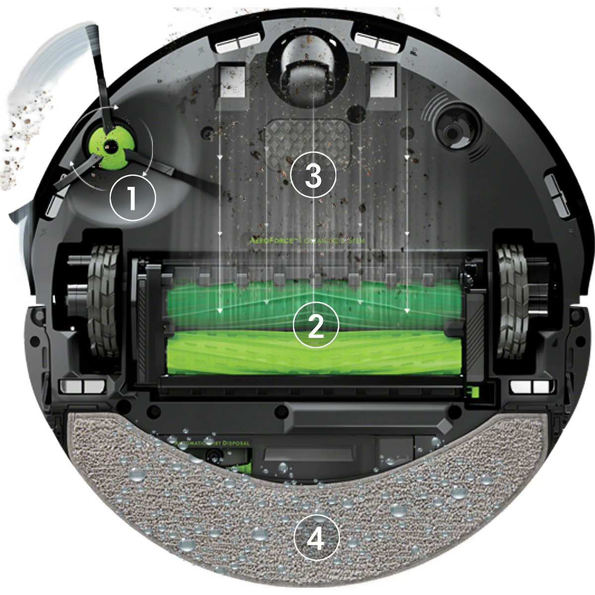 iRobot Roomba Combo 10 Max rengjøringsrobot X085840 (sort)