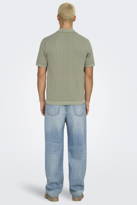 Only & Sons groene heren polo