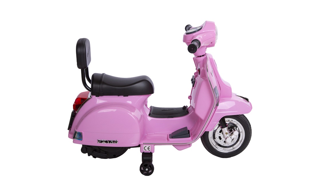 El-scooter til børn 6V Vespa Pink