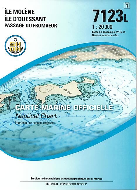 EPSHOM - 7123L ILE MOLENE ILE D OUESSANT
