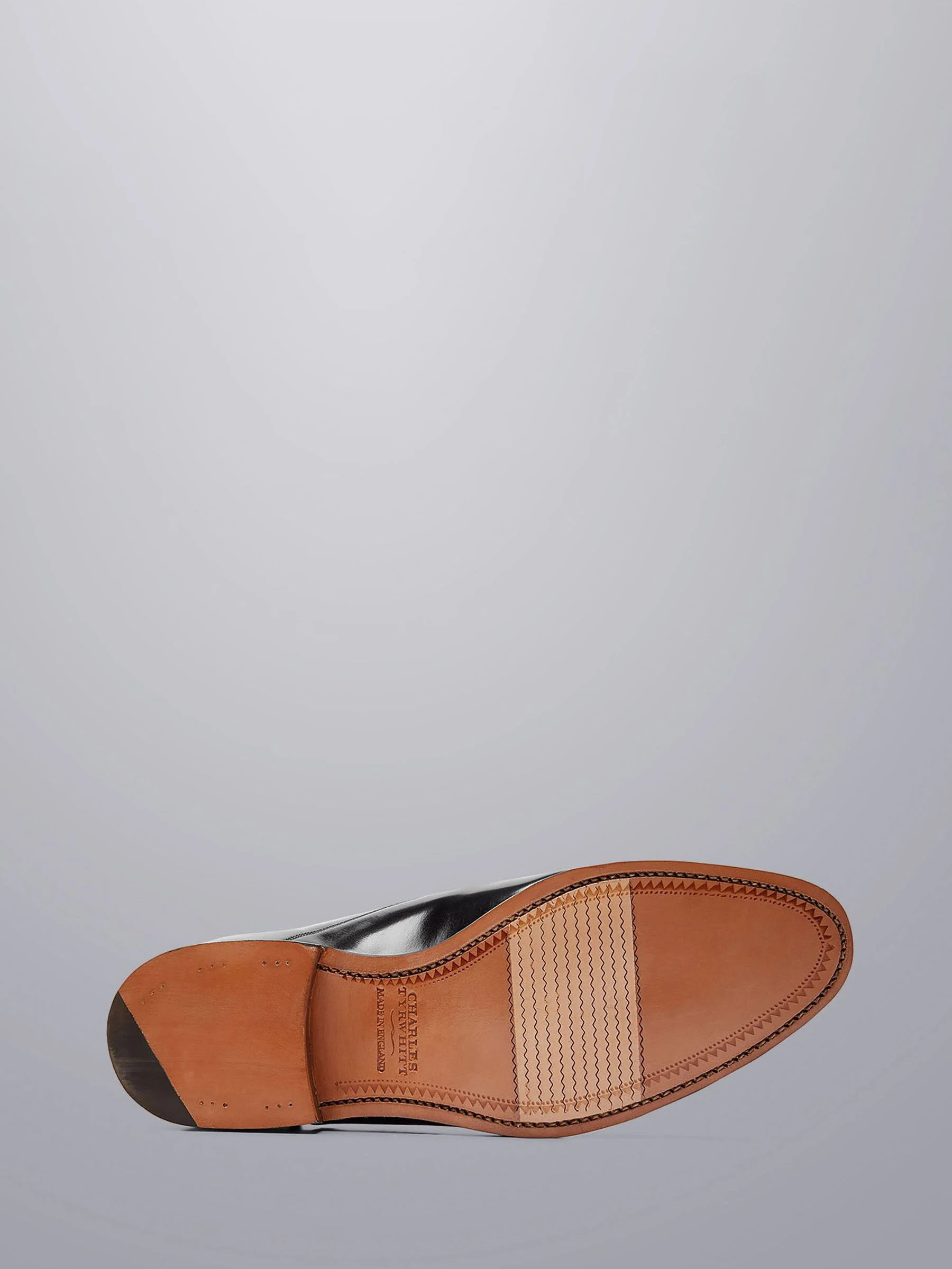 Charles Tyrwhitt - Made In England hoogglanzende leren Oxford schoenen