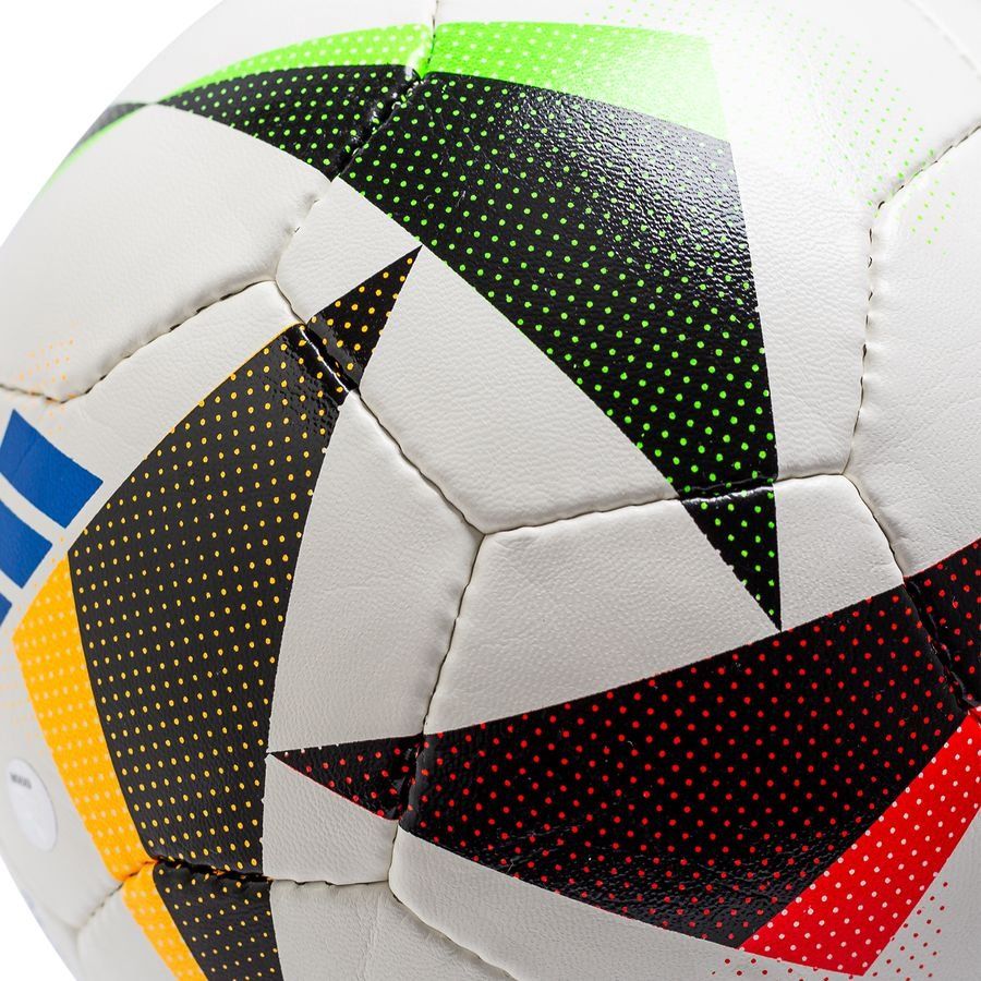 adidas Ballon FUSSBALLLIEBE Training Sala EURO 2024 - Blanc/Noir/Bleu