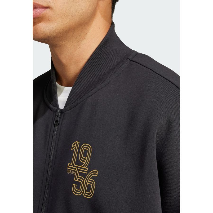 Adidas Veste de survêtement maille double Real Madrid