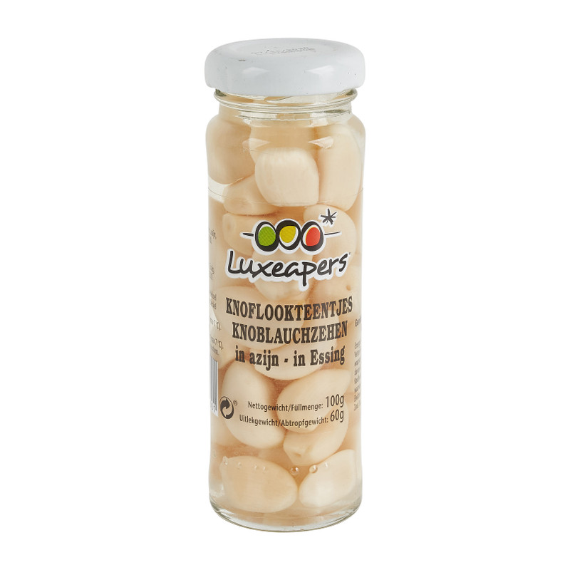Knoflookteentjes in azijn - 100 g