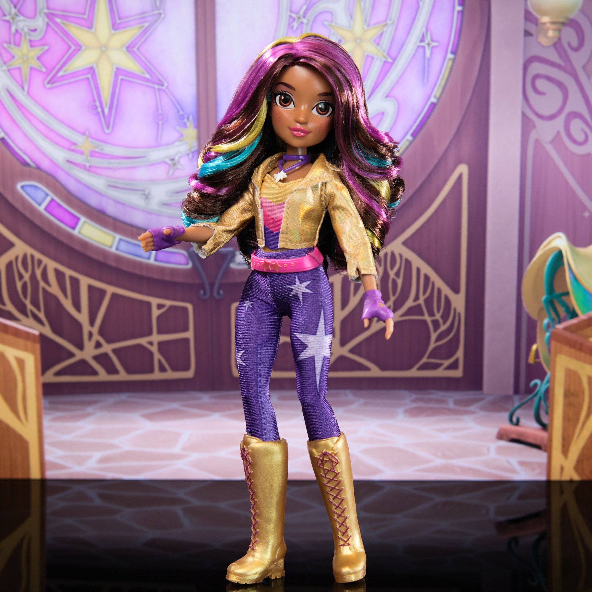 Spin Master Puppe Unicorn Academy - Ankleidepuppe Sophia