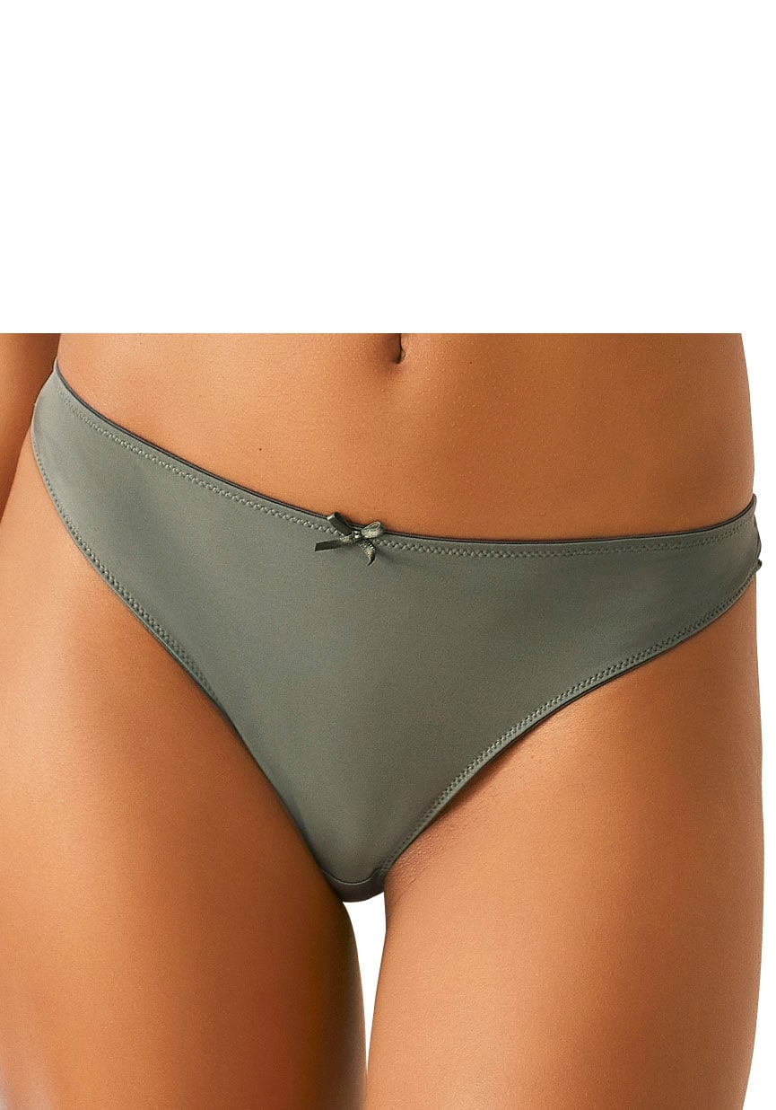 petite fleur String, 3 Stk. hinten komplett aus zarter Jacquardspitze