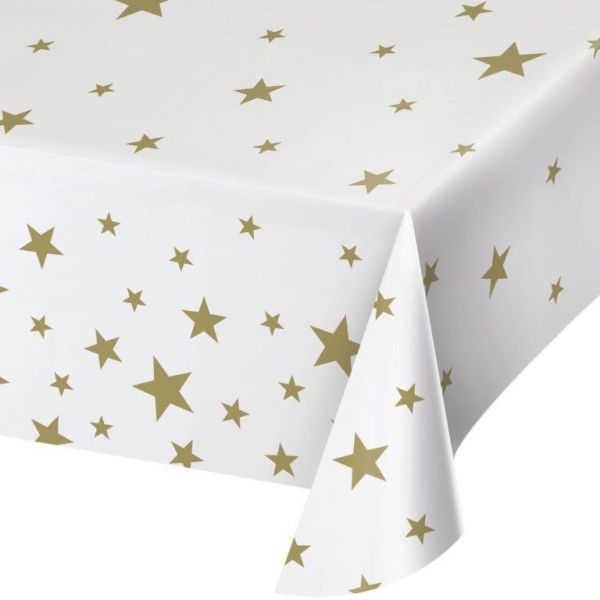Creative Converting Toalha Branca com Estrelas Douradas 1 un. - 120354568