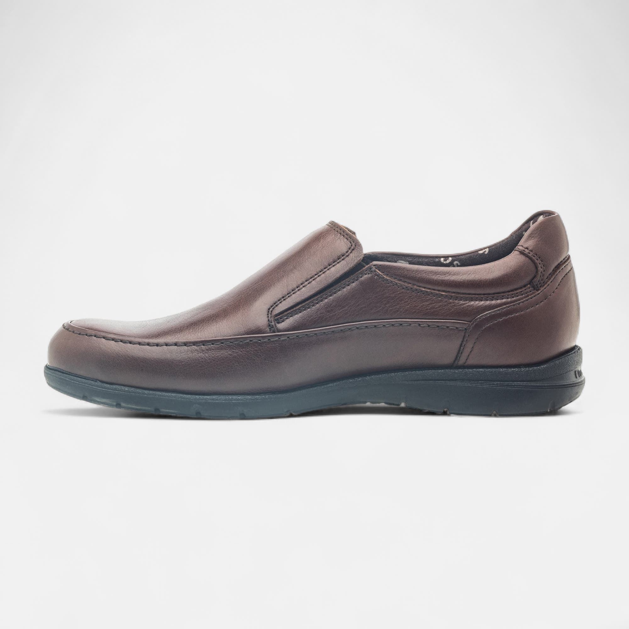 Mocassins pieds sensibles Homme en cuir marron