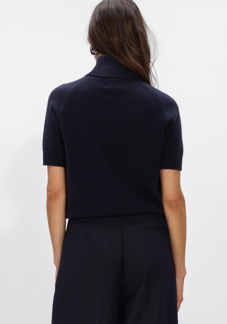 donkerblauwe anine bing truien/vesten jackson turtleneck sweather midnight blue