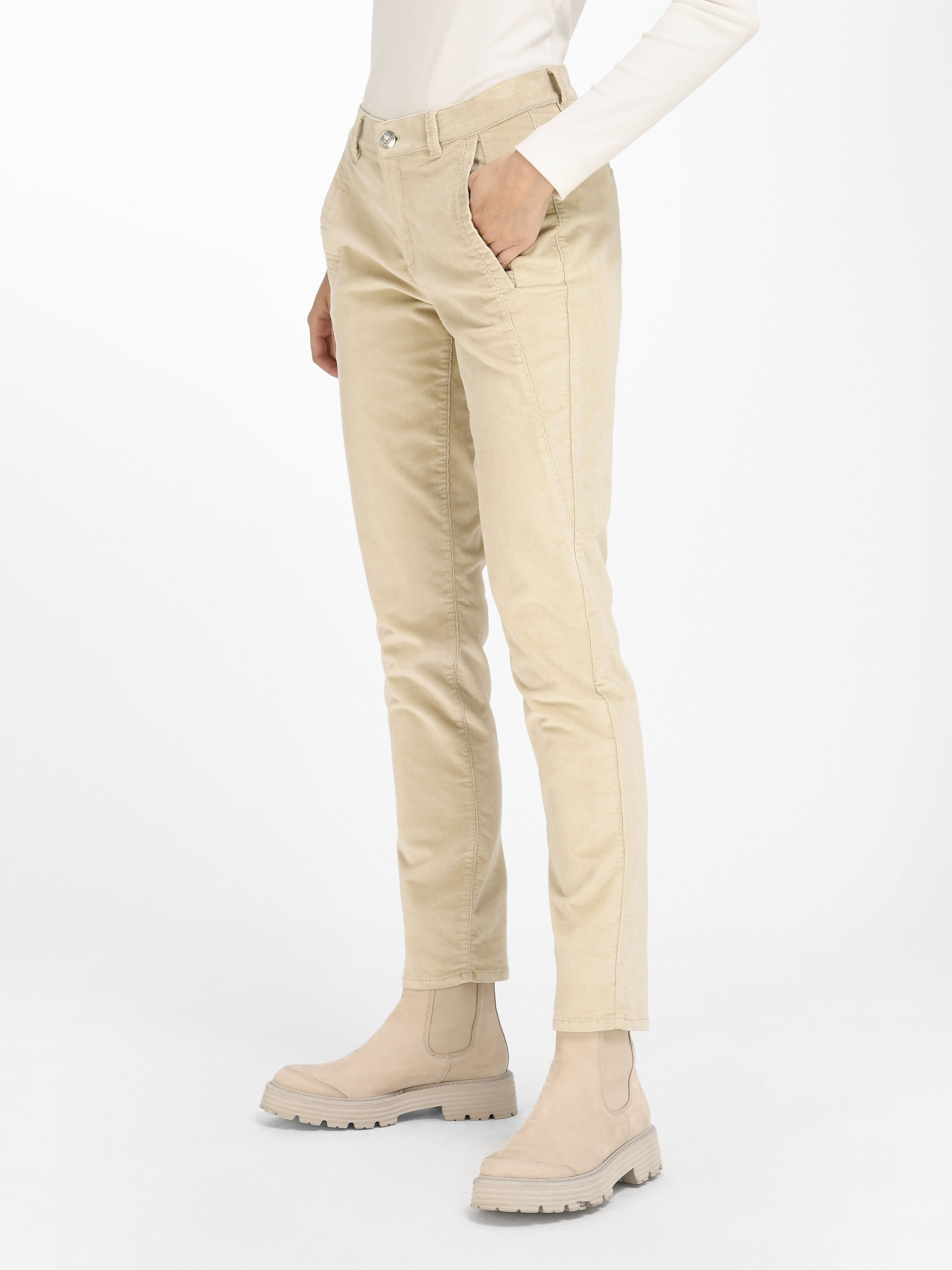 Relaxed Fit-Feincord-Hose