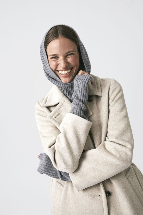 Magasin du Nord Collection Karrie 7 - 100% Cashmere Light grey melange