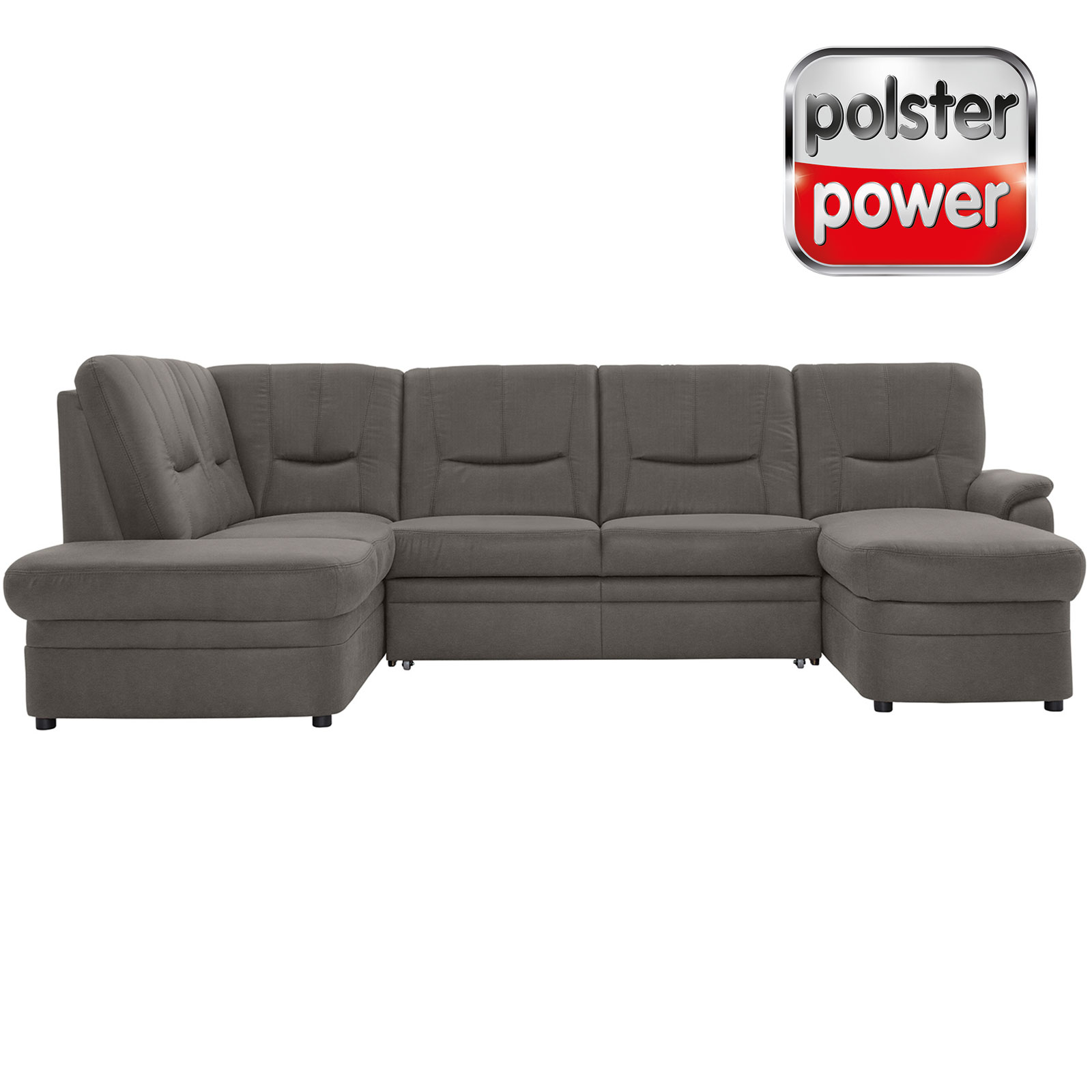 polsterpower Wohnlandschaft - Belle grey - Basismodell - rechts