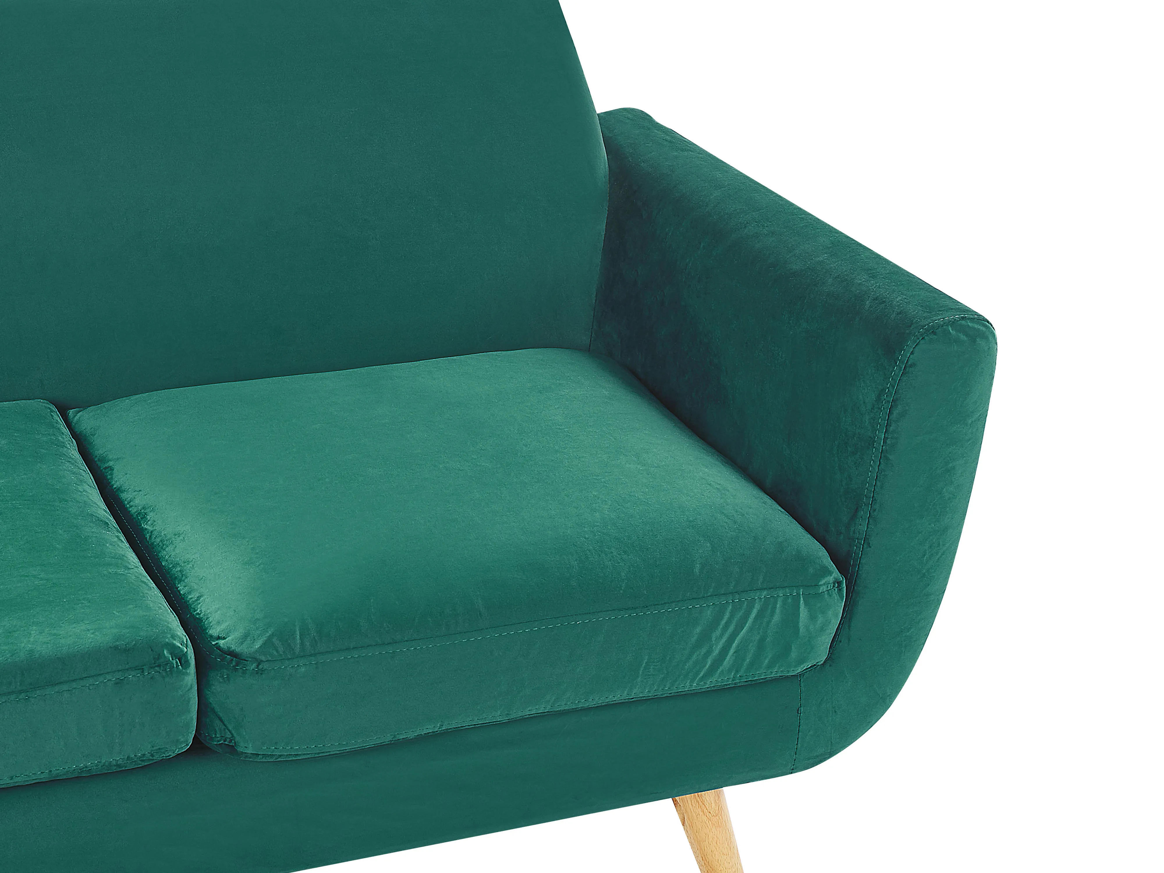 Hoes voor tweezitsbank BERNES Fluweel Groen