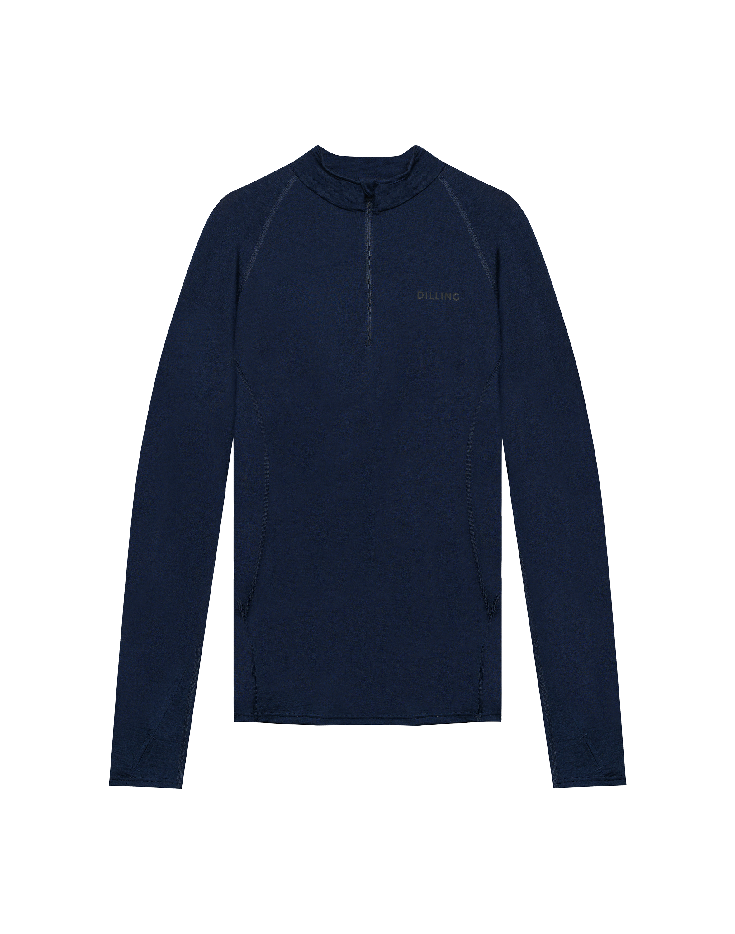 Shirt met halve rits van merinowol voor heren - Gratis
