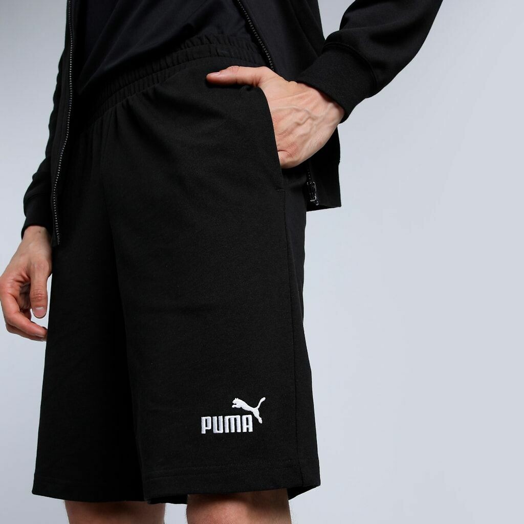 PUMA<br>Shorts essenciais de algodão com logo pequeno