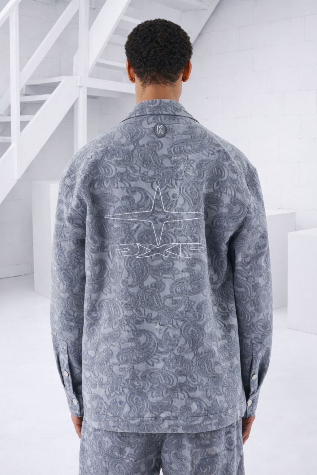 Project X Paris X Kalash Motifs Bandana Jack Heren Blauw