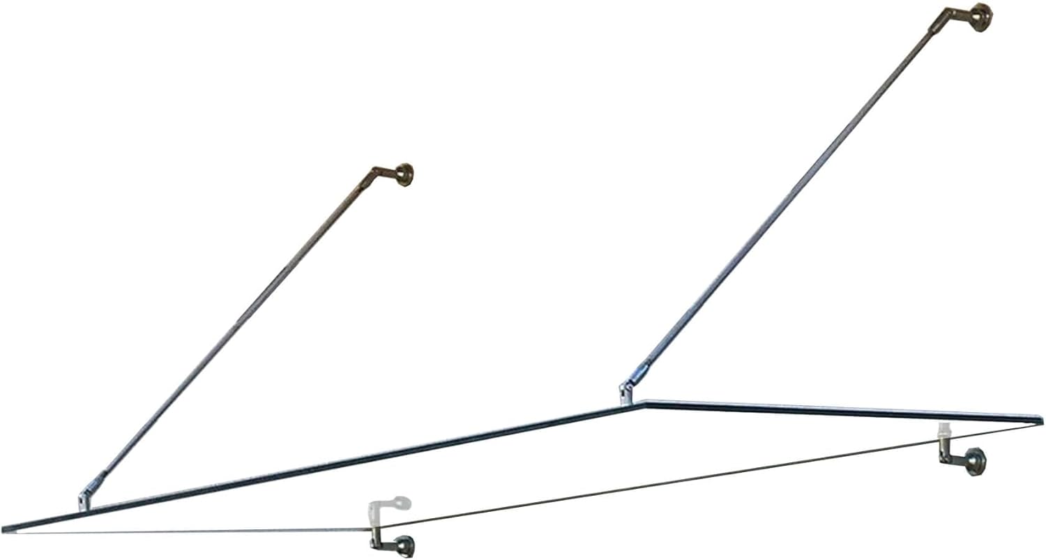Home Deluxe - Glasvordach Klarglas - Maße: 150 x 90 cm - Verbundsicherheitsglas (VSG) - Verschiedene Größen - V2A rostfreies Edelstahlzubehör