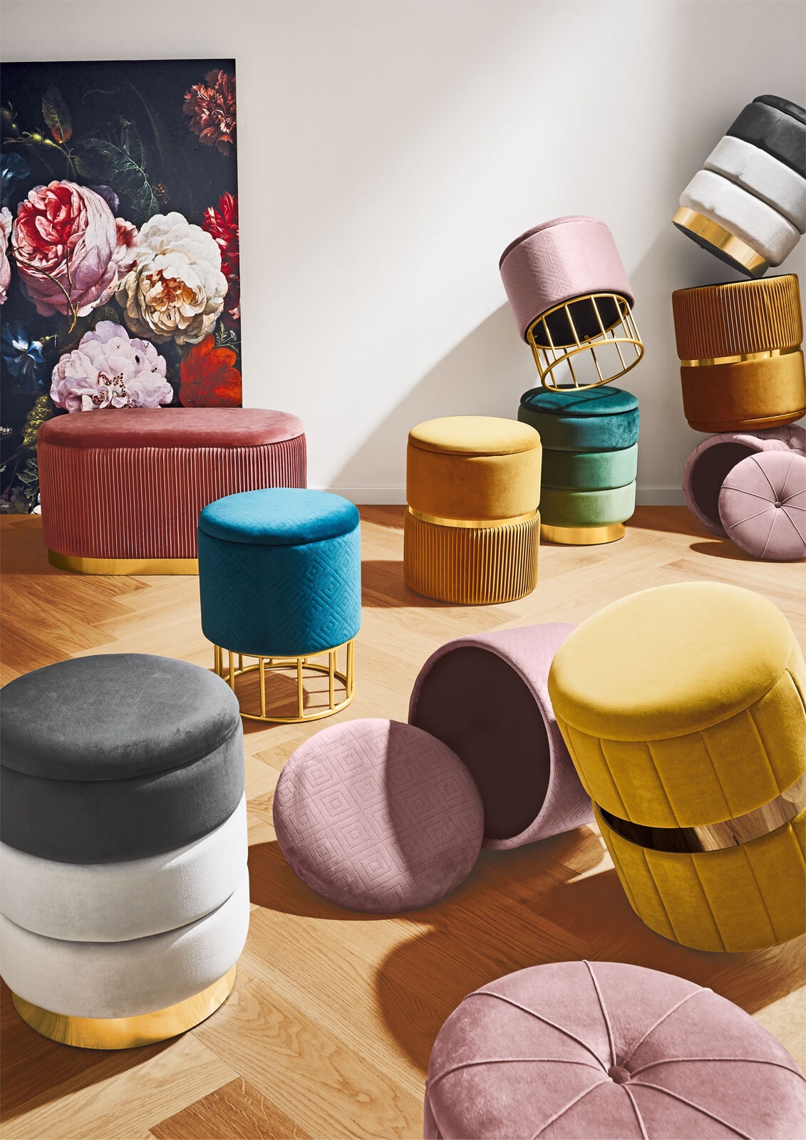 CASAVANTI Hocker Altrosa/Gold