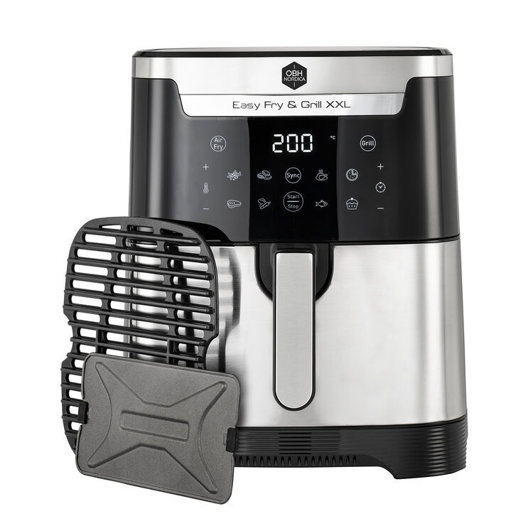 OBH Nordica Easy Fry & Grill XXL 2in1 Silver