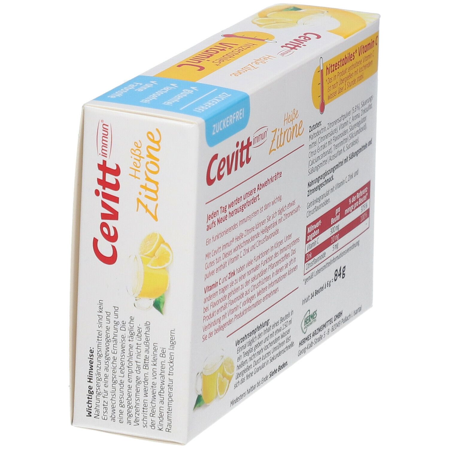 Cevitt immun Heiße Zitrone zuckerfrei