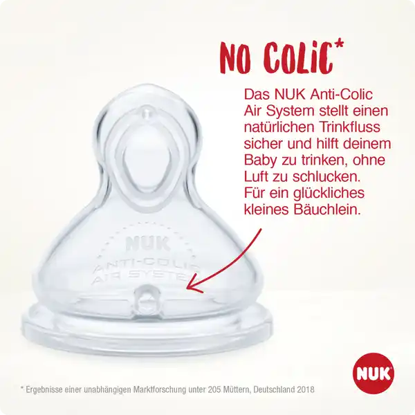 First Choice+ Babyflasche mit Temperature Control, 6-18 Monate, beige