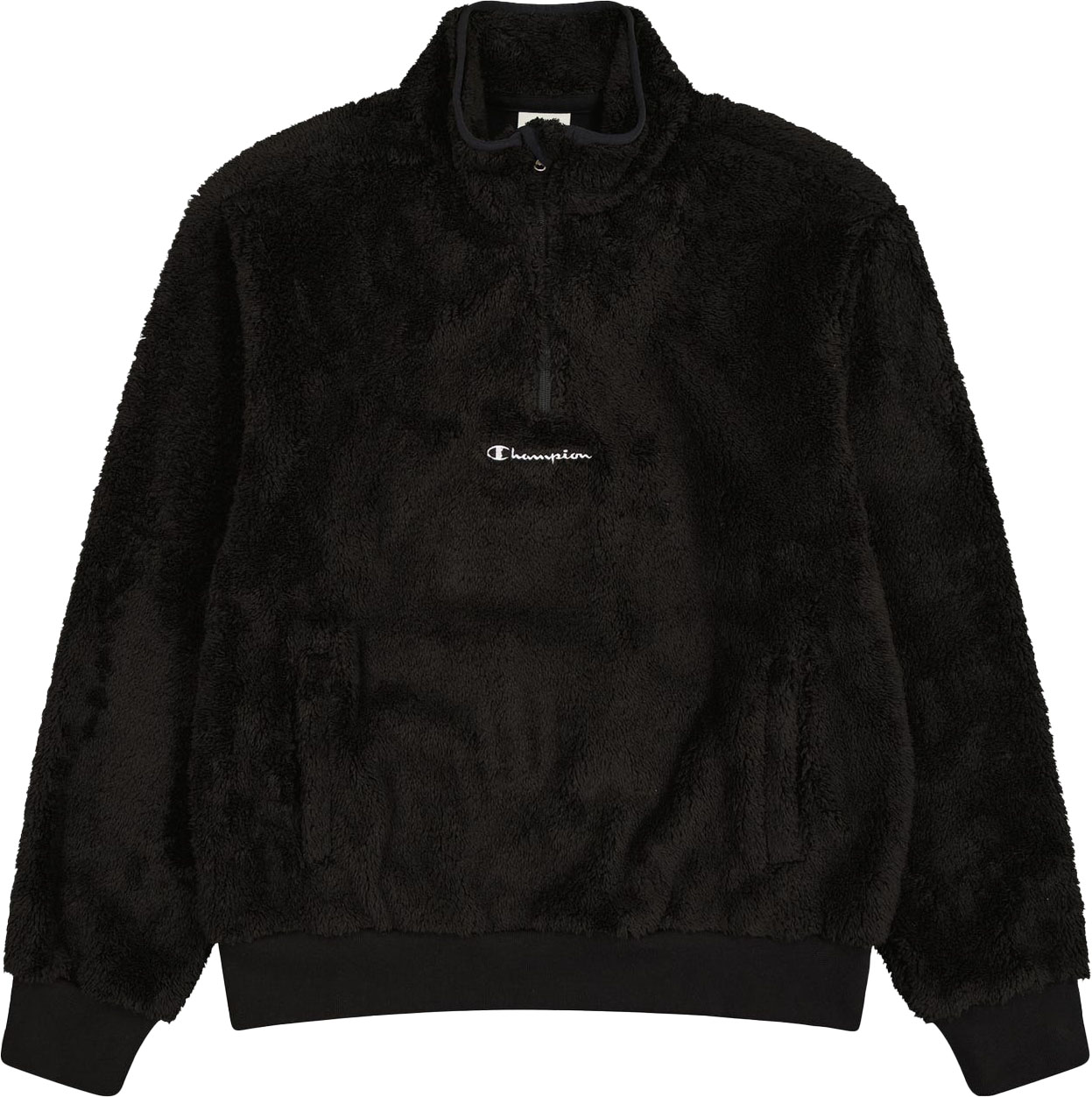 ICONS Half Zip Teddy Fleece Pullover Herre Black Beauty
