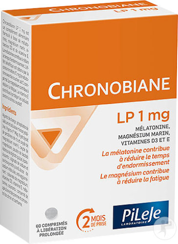 PiLeJe Chronobiane LP 1mg Complément Alimentaire 60 Comprimés